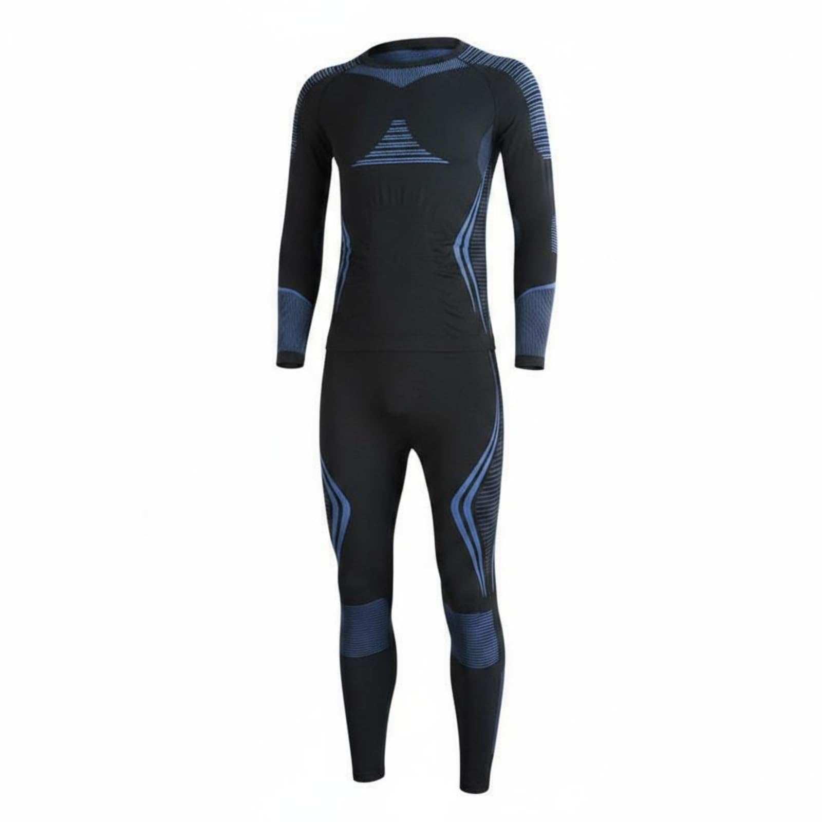 Milageto Base Layer Sportivo Traspirante Completo Termico Base Layer Asciugatura Rapida Tuta Intima Compressiva per Uomini, Donne, Outdoor, Sport Invernali