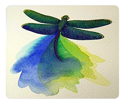 Artistic Psychedelic Art Design Rectangle Mouse Pad Mousepad Gaming Mouse Mat Dragonflies Hydroplane