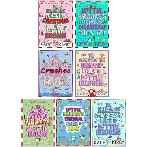 Lottie Brooks Series Collection 7 Books Set By Katie Kirby (The Completely Chaotic Christmas, Extremely Embarrassing Life, Catastrophic Friendship Fails, Totally Disastrous School-Trip & More)      Paperback – November 21, 2024