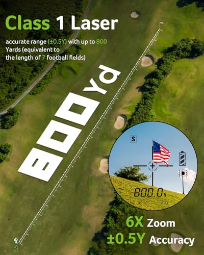 image for Acer Golf Rangefinder with Slope - 800Yards Range Finder for Hunting, 