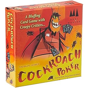 Cockroach Poker Party Game | Bluffing Strategy Card Game for Adults and Kids | Ages 8+ | 3-6 Players | Average Playtime 15-25 Minutes