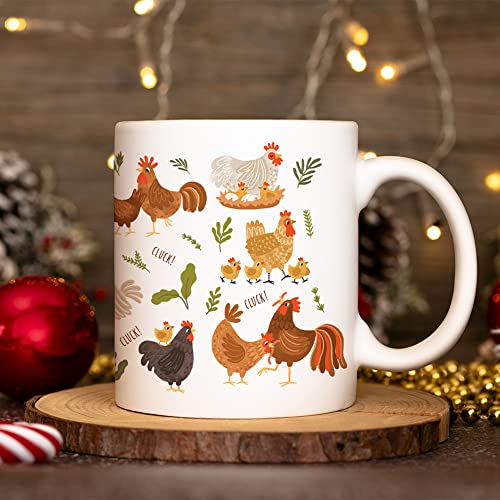 Chicken-Coffee-Mugs-For-Chicken-LoversWomenFunny-Chicken-lover-Gifts-Mug-For-Chicken-LadyFarmerFarmhouse-11oz-Tea-Cup Chicken Coffee Mugs For Chicken LoversWomenFunny Chicken lover Gifts Mug For Chicken LadyFarmerFarmhouse 11oz Tea Cup