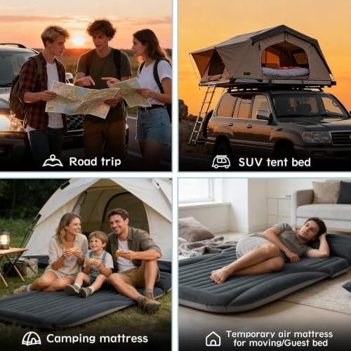 Ciremiv SUV Air Mattress for Car Camping, 6" Car Bed with Pillow & Pump - image 8