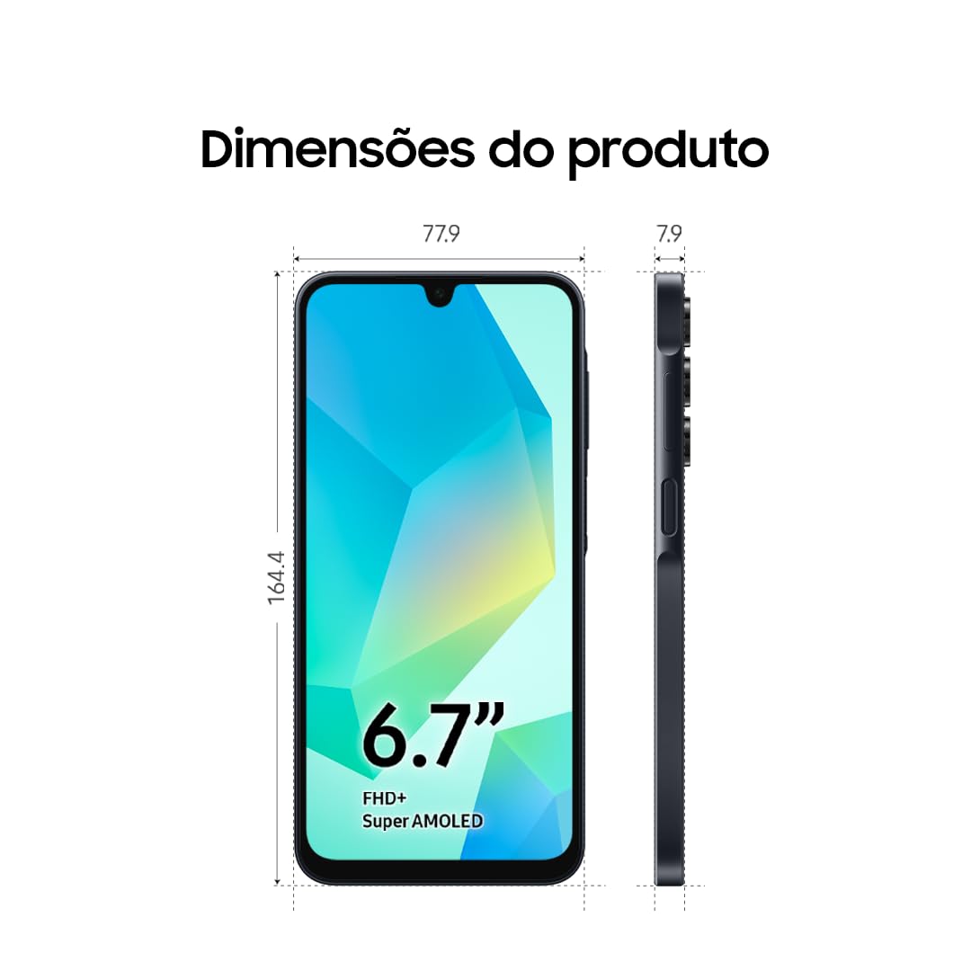 SAMSUNG Galaxy A16 4G Dual SIM (128GB, 2025) 6.7" 90Hz AMOLED, Splash Resistant, 8Core, 50MP Camera (Factory Unlocked International Model for GSM, Global) A165M/DS (25W Fast Charger Bundle, Black)
