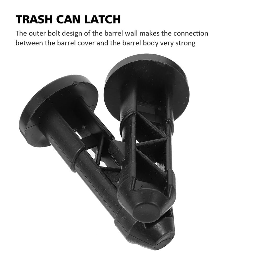 Alipis Outdoor Trash can Latches 6 Pack Universal Plastic Bin Lid Accessories Replacement Pins for Garbage can Repair and Secure Closure