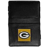 NFL Siskiyou Sports Fan Shop Green Bay Packers Leather Jacob's Ladder Wallet One Size Black