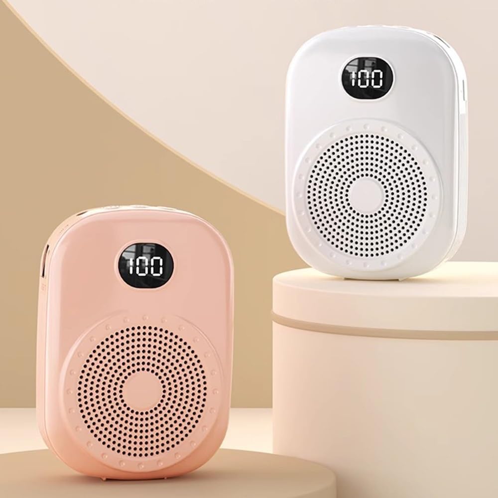 Amplificador de voz de 8 W con micrófono inalámbrico, altavoz PA personal portátil, altavoz recargable de 4600 mAh para profesores, entrenadores, guías turísticos y actividades al aire libre