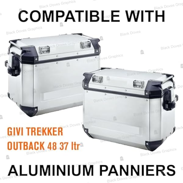 2 шт. светоотражающих наклеек, совместимых с боковыми карманами GIVI Trekker Outback 37 48 л (Blue 050)