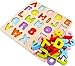 Alphabet Puzzle, WOOD CITY ABC Letter & Number Puzzles for Toddlers 1 2 3 Years Old, Preschool Learning Toys for Kids, Educational Name Puzzle Present for Boys and Girls (2 Pack)