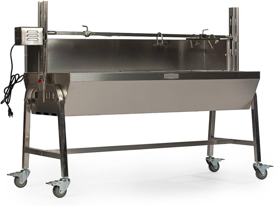 Amazon.com : Ash & Ember 13W Stainless Steel BBQ Rotisserie Grill