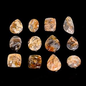 100 carats Natural Plume Agate Gemstone Wholesale Cabochons Lot, Jewelry Making Loose Gemstone, Polished Home Decor, DIY, Wire Wrapping, Healing Crystals, Bulk Gemstone Deal 5 to 6pcs