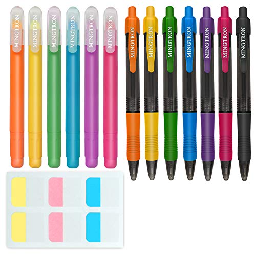 Mingtron Bible Highlighters and Pens No Bleed, Bible Journaling Supplies, Bible Pens No Bleed Through, Gel Highlighters, Bible Markers No Bleed Through, Index Stickers, Bible Study Kit, Christian Gift