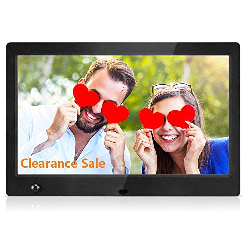 MRQ 10 Inch Digital Picture Frame Play Photos with Slideshow, Full HD IPS