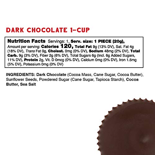 image for Free 2b Valentine’s Day Dark Chocolate Sunflower Butter Cups, Gluten