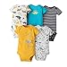 Bebé Body Pack de 5 - Mono Niños Mameluco Manga Corta para Trajes Baño Recién Nacido Ropa de Verano Algodón Pelele 3-6 Meses