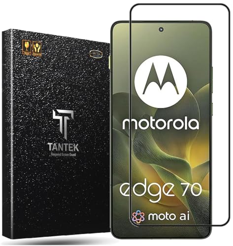 Image of TitanGuard Tempered Glass Screen Protector Guard for Mototola Moto Edge 70 5G (6.7 Inch) - 9H Hardness, Military Grade, Anti-Static, Easy Installation Kit - 1 PACK