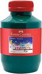 Tinta Guache Faber-Castell, Verde - 250ml