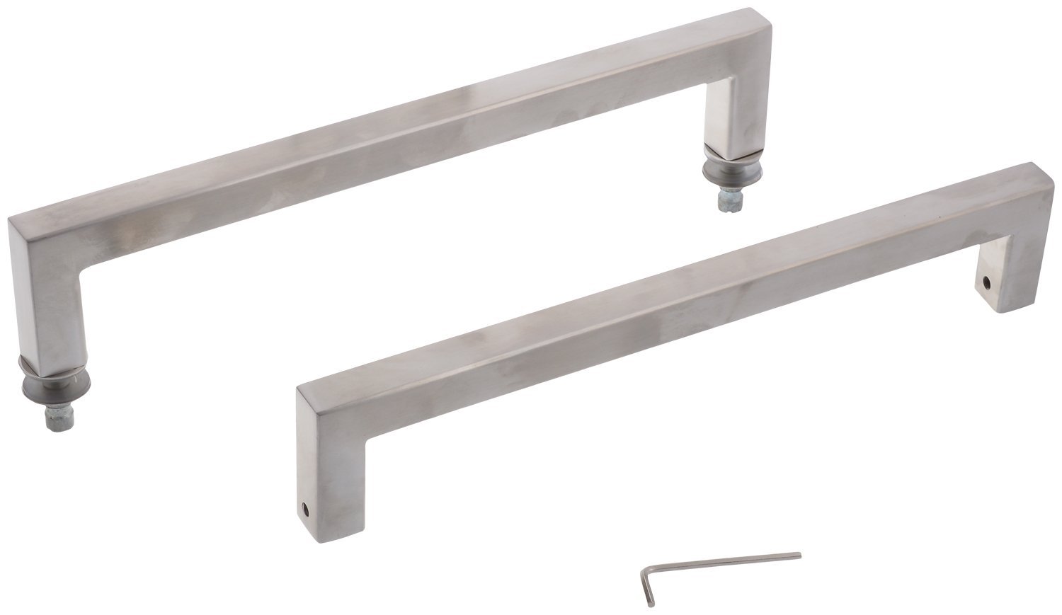 Keyur Stainless Steel Glassdoor Handle (Grey, 3-Piece, Psd_01_12)