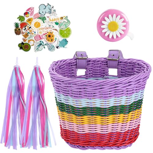 XPJBKC Fahrradkorb für Kinder Vorne, Lenkertasche, Fahrradkorb Mädchen...