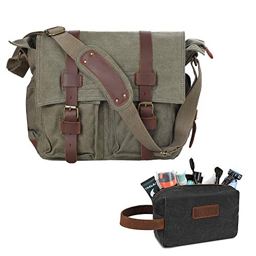kattee leather canvas camera bag