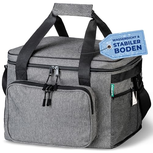 COTTARA® Faltbare Kühltasche groß 30L wasserdicht +12h Frische extra...