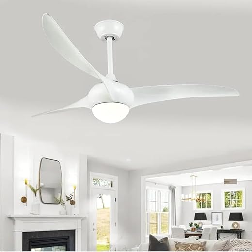 LIGHT ART STUDIO Curlew White Under Light Ceiling Fan 1320mm