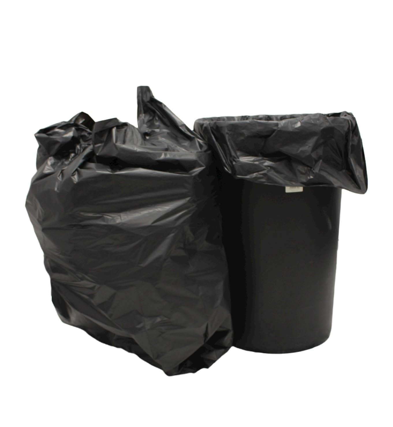 Sunrise Packaging Black Heavy-Duty Refuse Sacks Bin Liners 18"X29"X39" - (Pack Of 10) - Extra Strong Rubbish Bags - Tear Resistant And Leak Proof - Clean And Hygienic Waste Disposal Bags