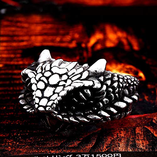 Image of Genuine Stainless Steel Ring for Men Fashion Punk Rock 3D Animal Rings
