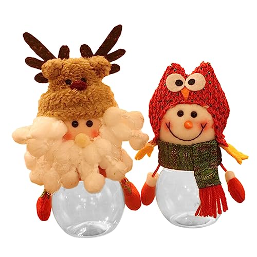 Cabilock Snowflake Christmas Decor Gold Snowman Candy Biscuit Boxes Party Supplies Storage