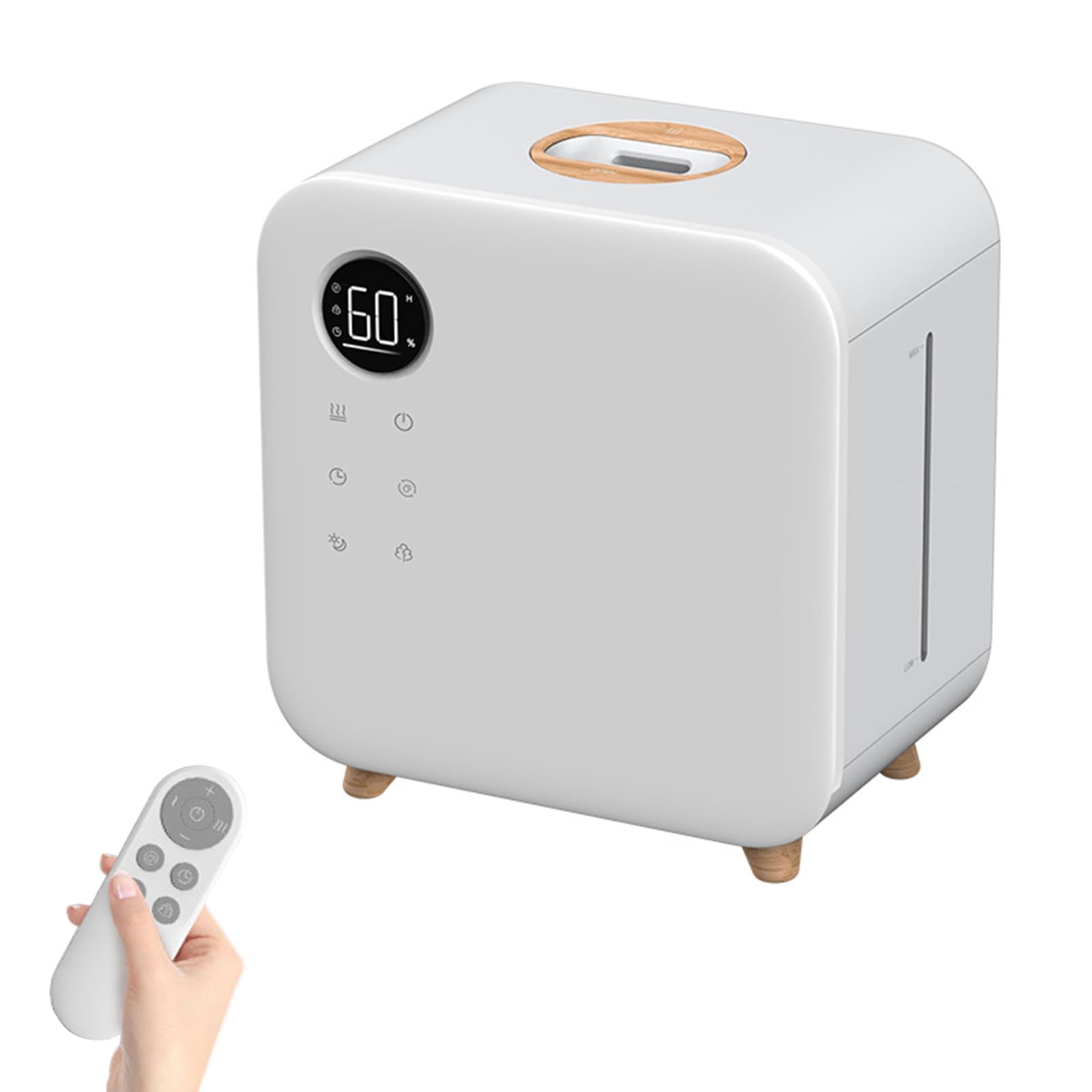 Humidificadores para Habitaciones Grandes, Humidificador Ultrasónico De 5,5 L con Vapor Frío Y Llenado Superior, Máquina De Aroma Inteligente, con Control Remoto, Temporizador De Soporte