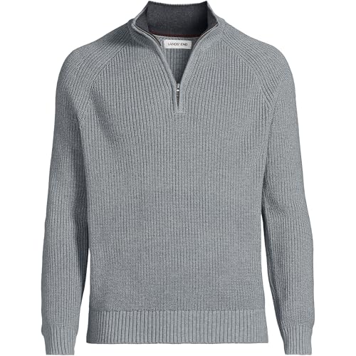 Lands' End Men's Drifter Quarter Zip Sweater3