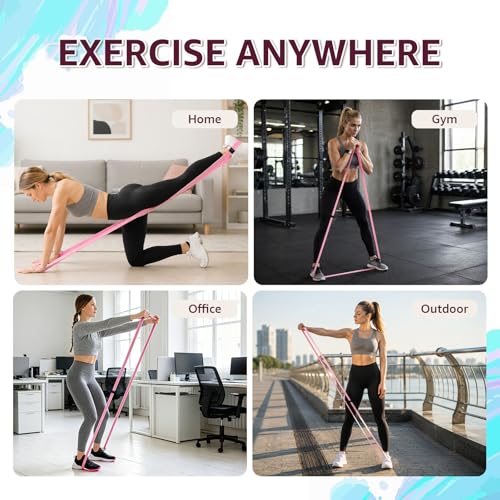 Image of Fabric Resistance Bands Set for Working Out, 3-Level Workout Bands 18-70lb, Long Resistance Bands for Women and Men | Elastic Bands for Exercise Bands, for Home Gym Workout, Yoga, Pilates