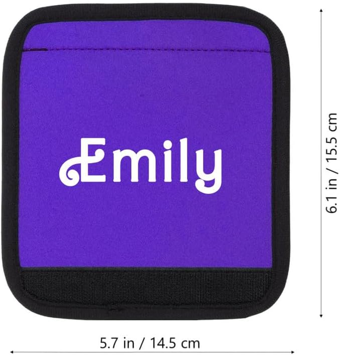 Personalized Luggage Handle Wrap Tag - Customized Name Identifier for Easy Luggage Travel Accessory - Personalized Identification for Luggage 4 PCS
