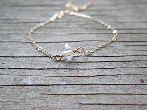 JEWELZHerkimer Diamond Necklace, Gold Filled