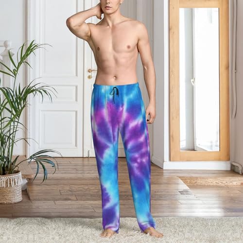 Geode Glory Tie Dye Men's Pajama Pants Drawstring Pajama Bottoms Comfy Sleepwear Lounge Pant With Pockets3