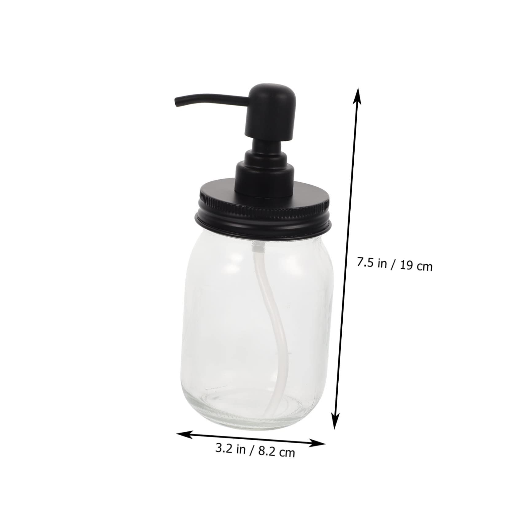 SOLUSTRE 2pcs Mason Jar Dispenser Bottles with Syrup Lids Multifunctional Honey Storage Jars Wide Mouth Design Easy to Clean Packaging for Jam and Sauces