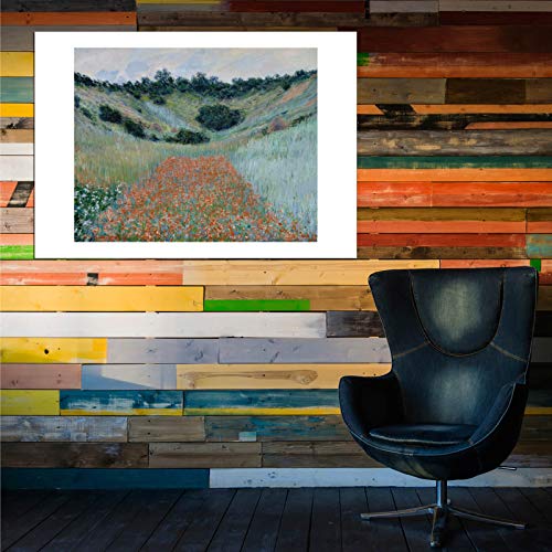Impression Monet Champ de coquelicots Giverny grand format encadré Spiffing Prints