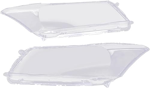 CNCEST Par de fundas de lente de faros delanteros  Reemplazo de pantalla delantera izquierda y derecha para faros delanteros  Compatible con Honda