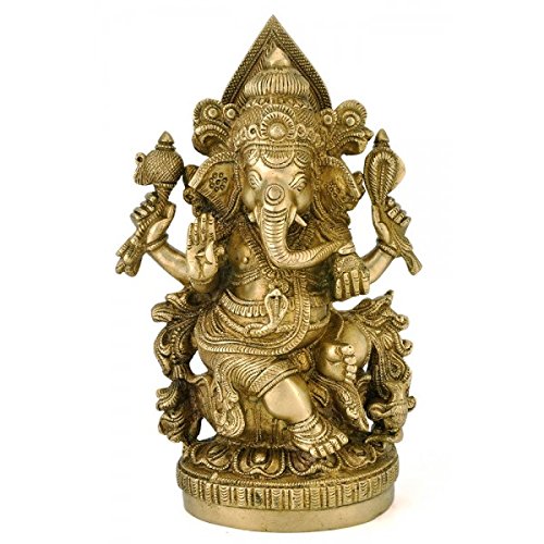 Ganesha statue en laiton grand ventre pour remplacer la déco fade par un salon chaleureux