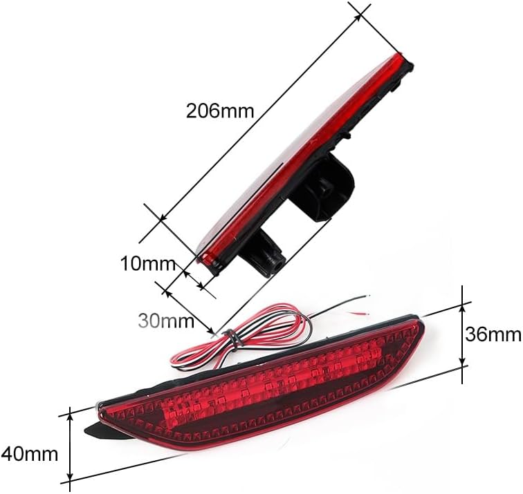 ブレーキランプ 1 ペア車左右リア LED バンパーリフレクターブレーキテールライトフォグランプ起亜リオ K2 セダン 2011-2