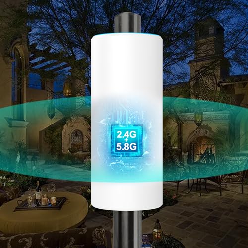 odaair WiFi Extender 1200Mbps Dual Band Signal Booster, 2.4GHz & 5GHz Wireless Repeater with Ethernet Port, Internet Amplifier for Home and Office