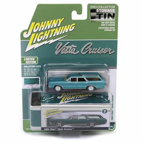 Johnny Lightning 1/64 1964 Oldsmobile Vista Cruiser miniatura 3