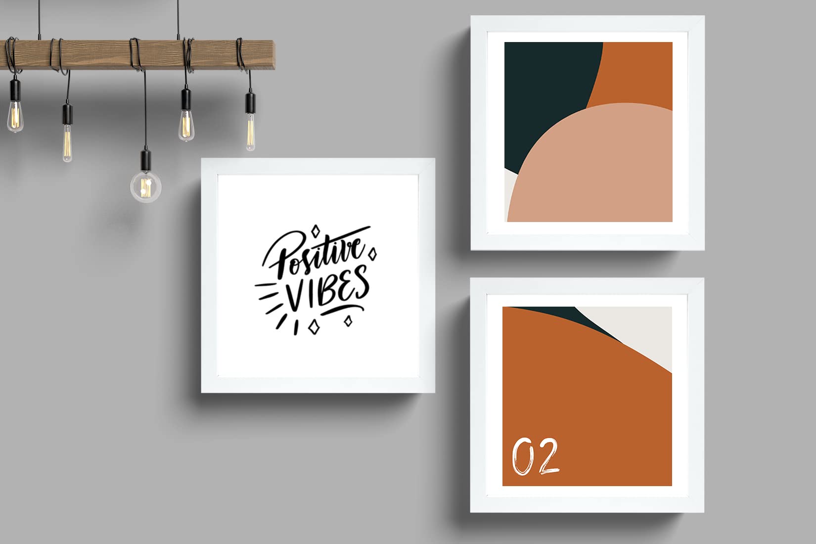 CHELY INTERMARKET | Cadre photo 30x30cm MOD-296 (Paquet 3 unités - Blanc) | Fabriqué en bois, largeur du cadre 1,5cm avec finition élégante | Cadre des titres et certificats (296-30x30-1,35)