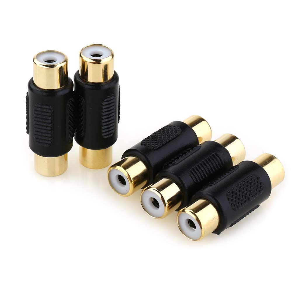 Adaptateur RCA Femelle Femelle 2 Adaptateurs RCA Femelle à Femelle Plaqués Or - Pour étendre Vos Câbles Audio Et Vidéo Simplement Adaptateur RCA Femelle Femelle 2 Adaptateurs RCA Femelle à Femelle Plaqués Or - Pour étendre Vos Câbles Audio Et Vidéo Simplement