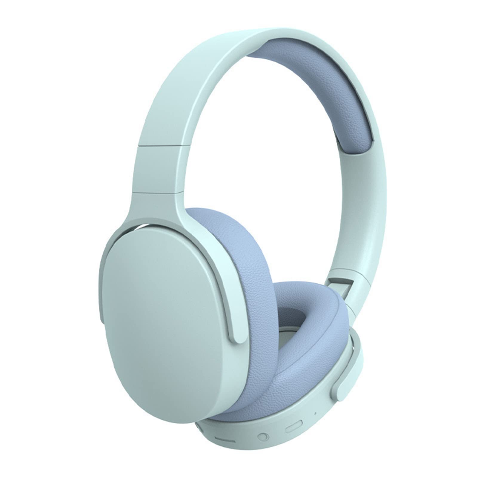 Fiauli Over Ear Headphones Wireless Bluetooth,HiFi Foldable Intelligent Noise Cancelling Adjustable Wireless Headset,Bluetooth 5.1 Stereo Clear Call Quality,iOS & Android for Sports Travel Blue