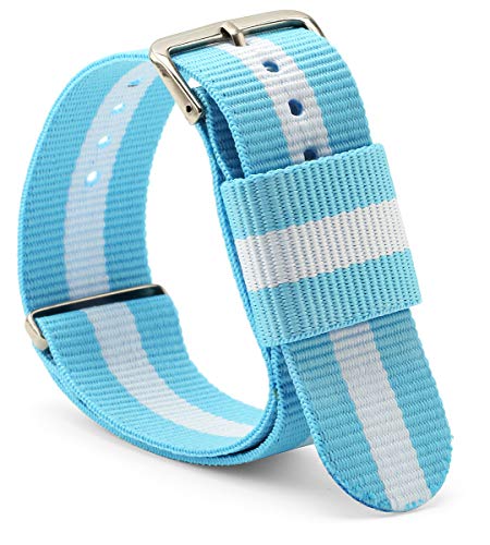 UNITED Watch Bands - NATO Band - Choice of Color & Width (18mm, 20mm, or 22mm) - Ballistic Nylon Straps Watch Band Replacement for Men or Women - Waterproof, Durable & Comfortable Watch Strap.