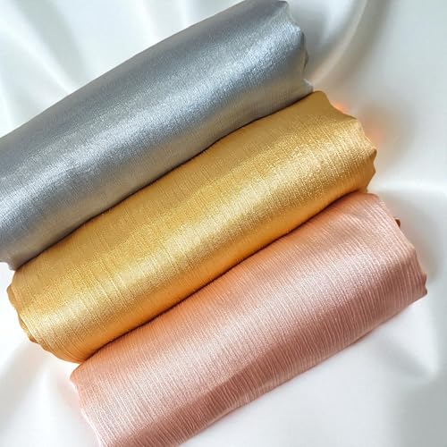 Image of Premium Muna Satin Hijab | Pack of 3 | 200 cm x 70 cm | Elegant Choice for All Occasions - Parties, Weddings & Festivals |