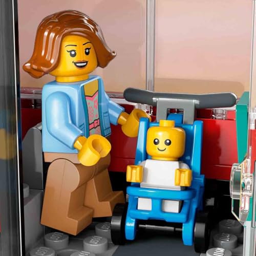 LEGO City Autobus Turistico Rosso a Due Piani, Giochi per Bambini e Bambine da 7 Anni in su con Veicolo Giocattolo in Stile Londinese da Costruire e 5 Minifigure, Idea Regalo di Compleanno 60407 - Immagine 1