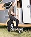 UNLRAE RV Step Stool,Car Accessories Adjustable Folding Step Stools with Non-Slip Platform,Camper Steps,Capacity Folding Portable Steps Ladder,Supports up to 500 lb,Fits Most RV,Trailers,Trucks,SUV