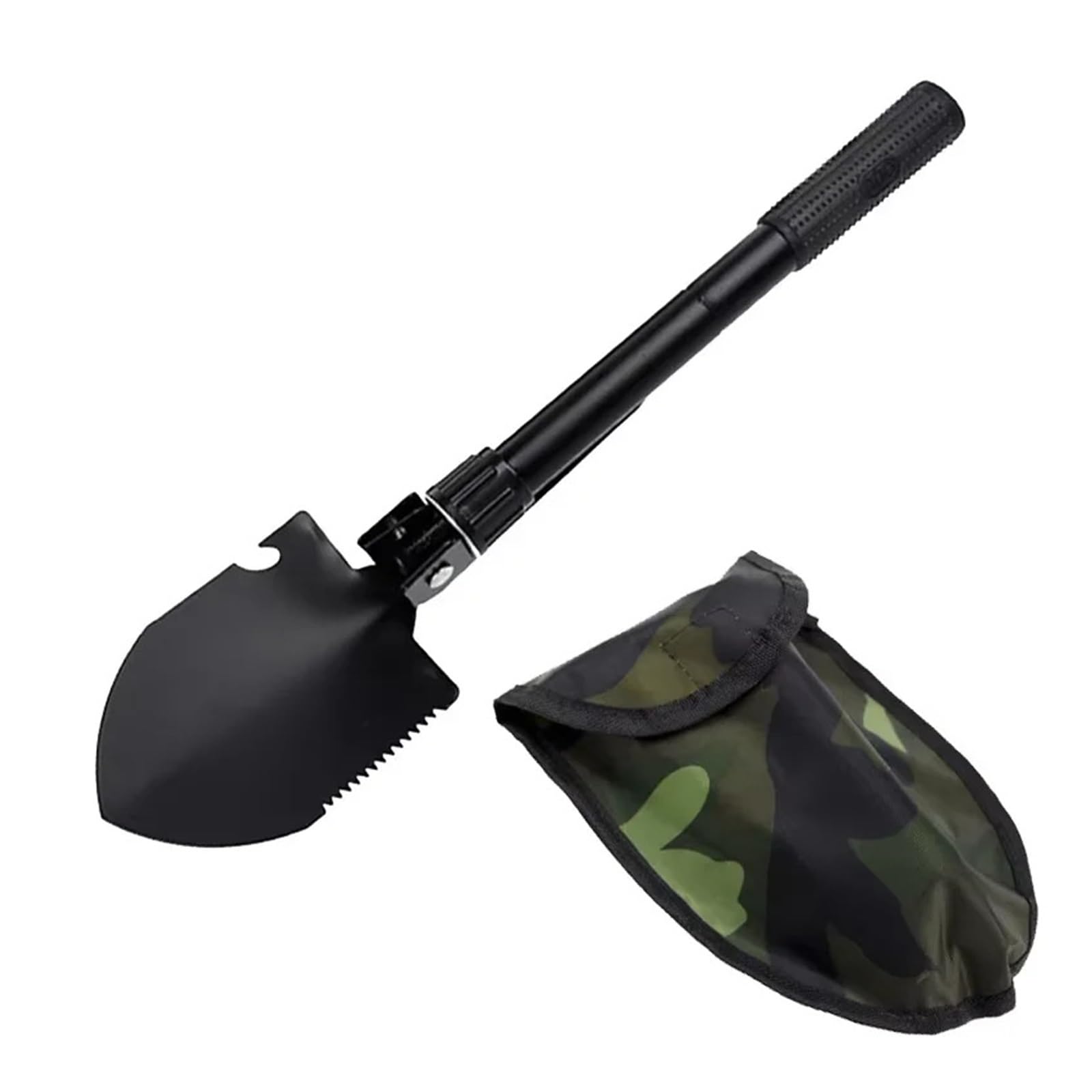 Genérico Attrezzo da Esterno for Pala Portatile Pieghevole 1 Pezzo(Black)